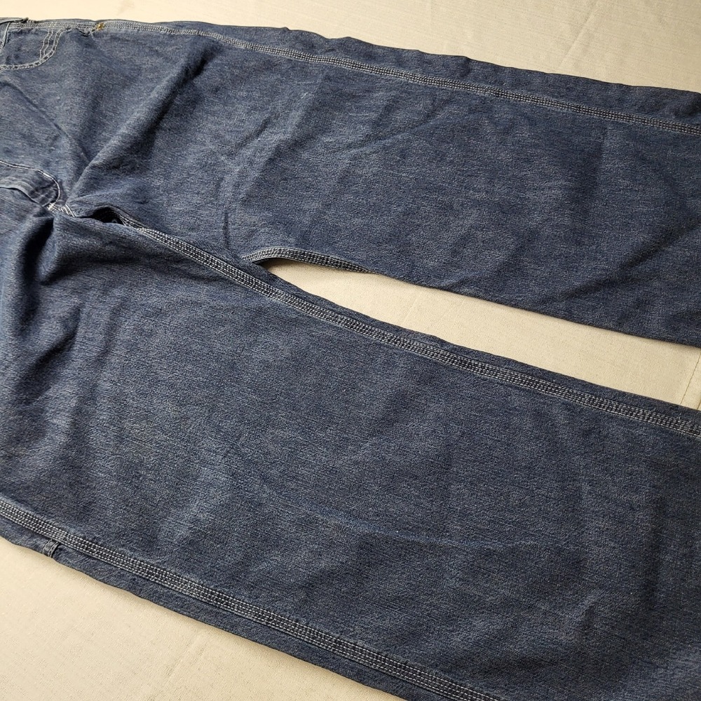 Old Navy Painter Jeans Mens 39x30 Loose Blue Straight Fit Baggy Denim Y2K 90s - Picture 7 of 13